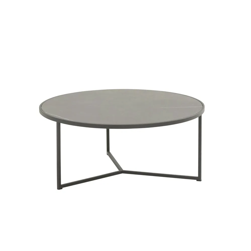 [TU19722] Atlas Table de salon Ceramique Ø 80 H 35 | 4SO