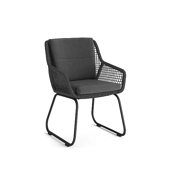 [TU7417] Alden Dining Chair + Kussen | Jati Kebon (Charcoal)