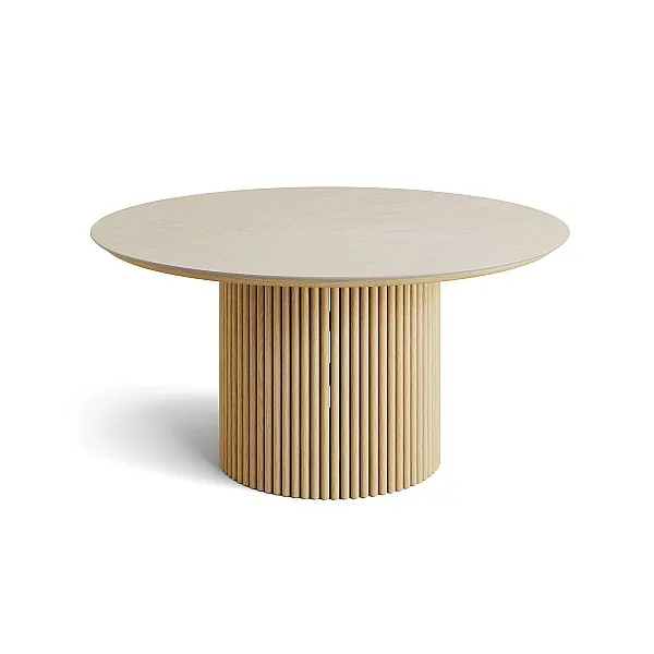 Amato Table Ø150cm | Jati Kebon (Palladium Grey)