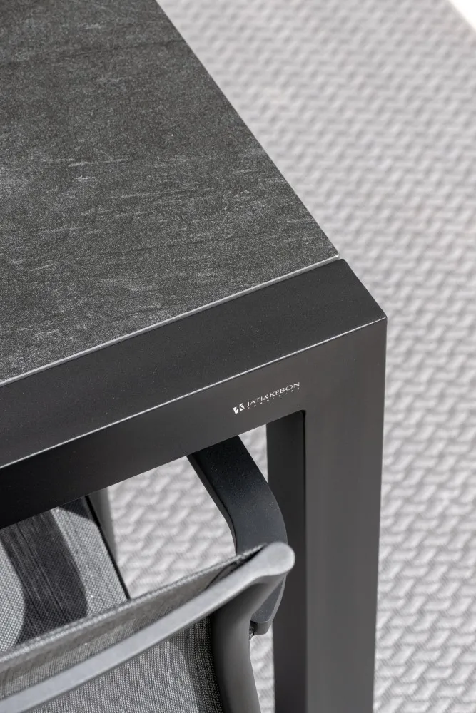 Plateau Table Céramique 110X92cm  | Jati Kebon (Ash Grey)